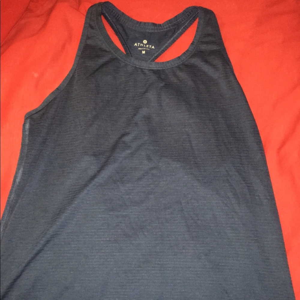 navy/royal blue athleta workout tank